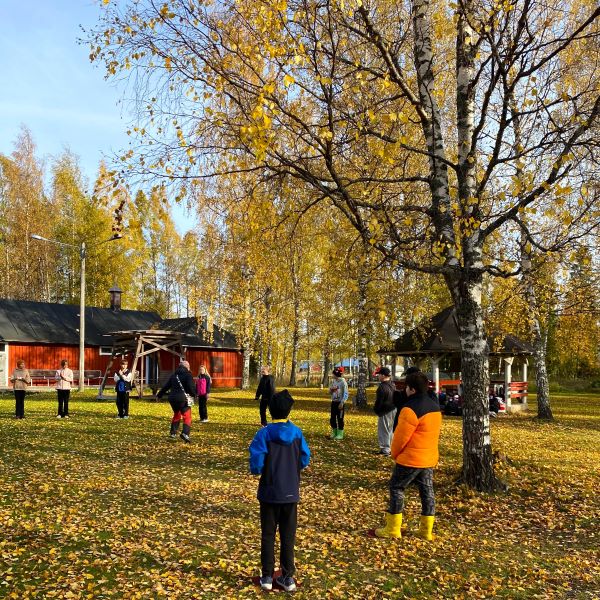 Koivuhaan pihalla on tilaa leikkiä